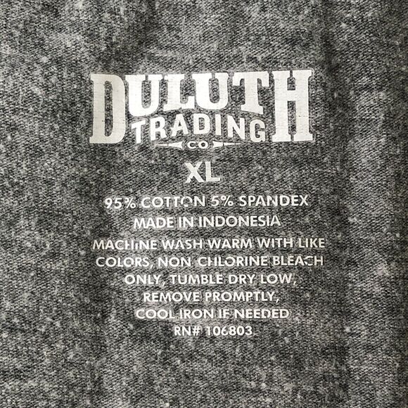 Duluth Trading Co Women’s Long Sleeve Heather Gray T-Shirt Tag Size XL - Picture 3 of 13